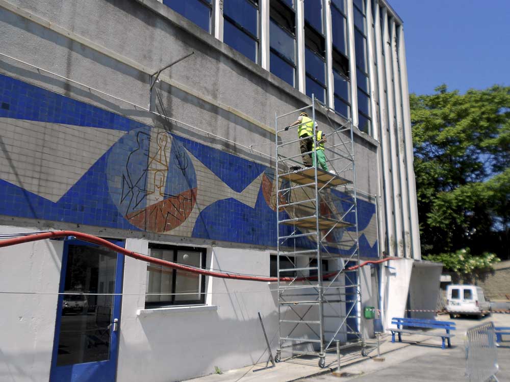 restauro musivo liceo prony a parigi  restauro musivo liceo prony a parigi