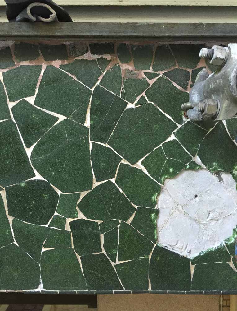 restauro mosaico via saffi milano